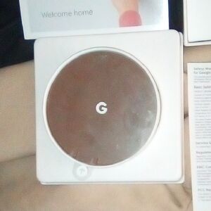 Google Smart Thermostat in White and Gray